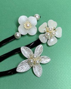 스노우 플라워 비녀