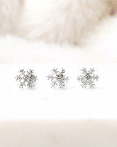 [낱개판매] 윈터 스노우 눈꽃 이너컨츠 피어싱