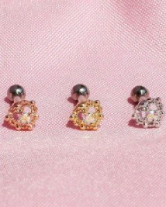 [낱개판매] 베르사유 정원 하트 트라거스 피어싱