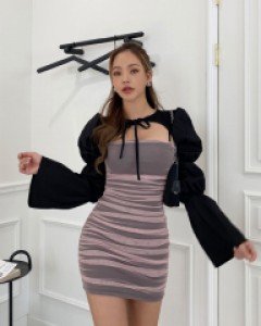 메쉬셔링원피스