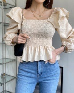 봄에프릴블라우스