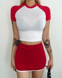 나그랑크롭반팔티