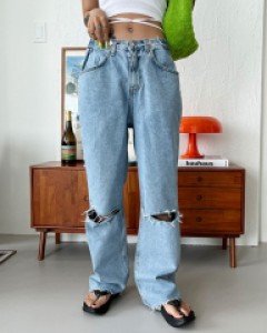 비죠컷팅와이드팬츠