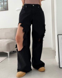 빅데미지블랙진