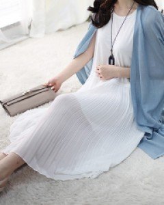 O30 OP4507/루아미 플리츠 롱원피스(주문폭주!)