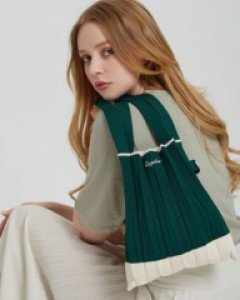 Roziluv pleats knit S Benjamin Blanc