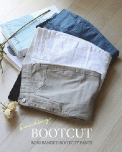 L21CM-PT419/보키 밴딩 부츠컷팬츠