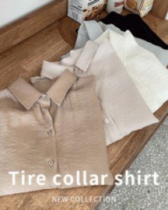 L22CS-BL1772/티레 카라 셔츠