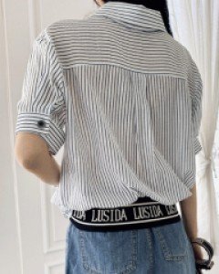 L22CM-BL2304/리에 밴딩 셔츠