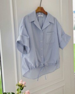 L23CM-MK3928/라일리 시아서커 블라우스