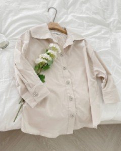 L23CM-MK4071/브리드 버튼포인트 블라우스