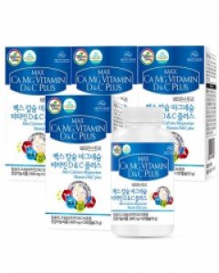 비타민스토리 맥스 칼슘 마그네슘 비타민 D&C 플러스 600mg x 120캡슐 4통 4개월분
