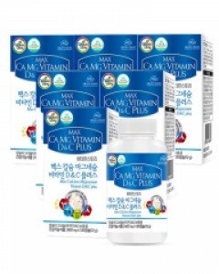 맥스 칼슘 마그네슘 비타민 D&C 플러스 6통 6개월분
