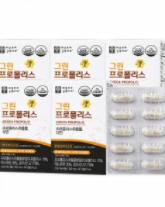 애플트리김약사네 그린 프로폴리스 500mg x 30캡슐 x 5박스 5개월분