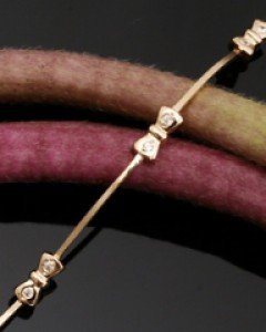 14K 18K 리본 시크라인 팔찌