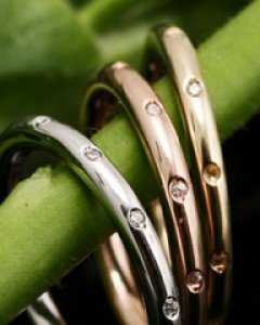 14K 18K 슬림라인 콤비 반지