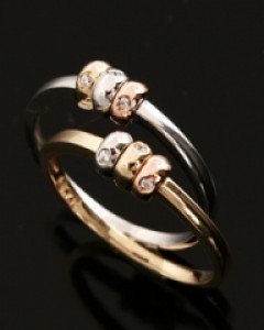 14K 18K 미니볼 포인트 반지