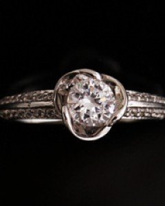 14K 18K 앨리 플라워 반지