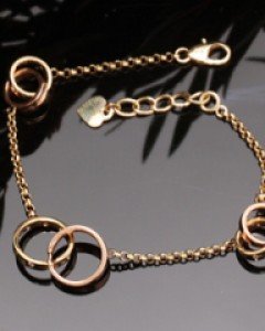 14K 18K 더블링 팔찌 럭셔리 투링