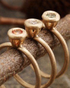 14K 18K 사파이어 엔틱 반지