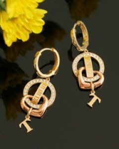 14K 18K 노블라인T 귀걸이