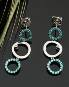 14K 18K 유니 트리플 귀걸이