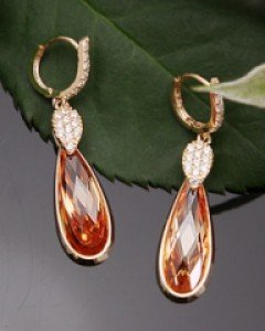 14K 18K 아미르 물방울 귀걸이