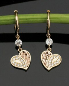 14K 18K 오프라 하트 귀걸이