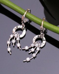 14K 18K 서클 스타 별똥별 귀걸이 별 은하수 원터치