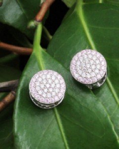 14K 18K 큐빅 코인 귀걸이