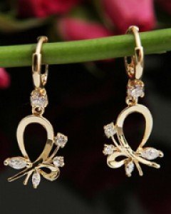 14K 18K 하늘하늘 나비 귀걸이