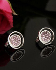 14K 18K 홀링 핑크 귀걸이