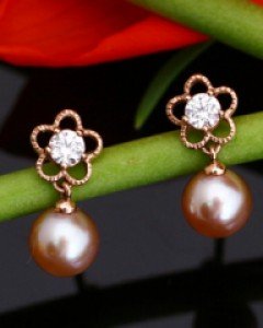 14K 18K 하이린 진주 귀걸이