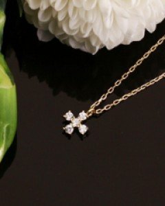 14K 18K 미니미니 십자가 목걸이