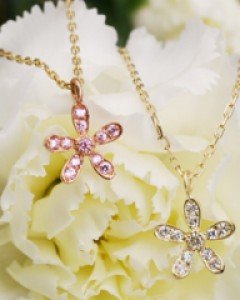 14K 18K 미니 릴리꽃 목걸이