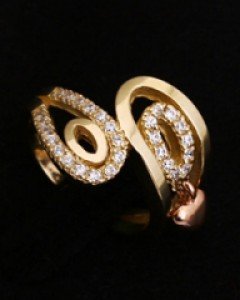 14K 18K 클로이 하트 애끼 반지