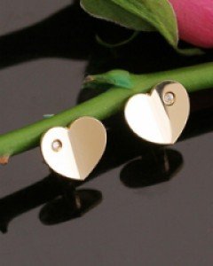 14K 18K 모모 하트 귀걸이