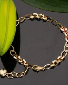 14K 18K 링 골드 팔찌