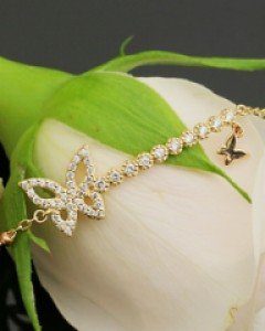 14K 18K 나비나비 팔찌