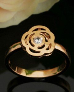 14K 18K 심플 로즈 반지