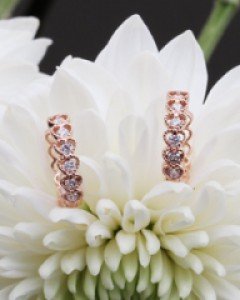 14K 18K 하트 레이스 귀걸이