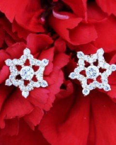 14K 프릴 눈꽃 귀걸이