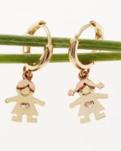 14K 18K 러브 베이비 귀걸이