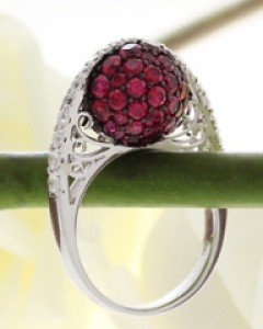 14K 18K 볼드 볼 반지