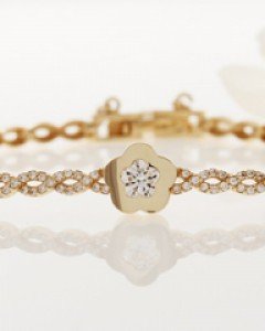 14K 18K 둥근 별 꽈배기 팔찌 인피니티 클로버 플라워 라운드