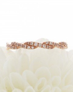 14K 18K 배즐 웨이브 반지