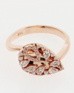 14K 18K 볼륨 노블레스 물방울 반지