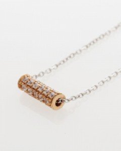 14K 18K 롤롤 큐빅 목걸이