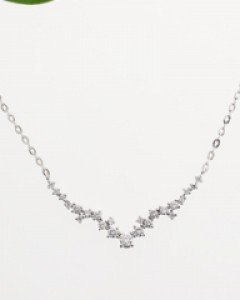 14K 18K 화이트 플라이 목걸이