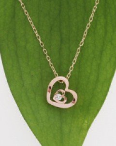 14K 18K 로맨스 하트 목걸이